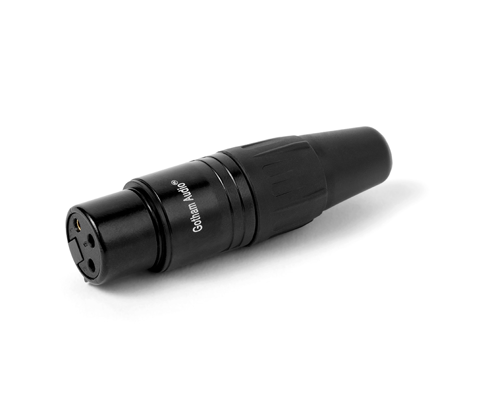 Gotham GA-GCXLR3FBL FEMALE XLR CONNECTOR – Gotham Audio