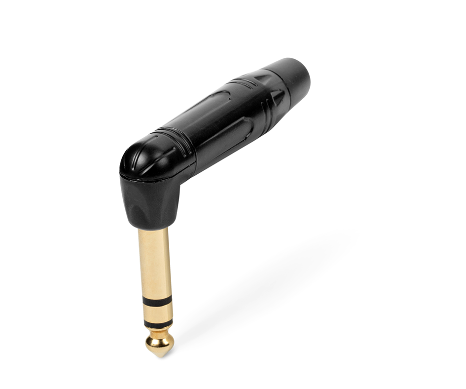 Gotham GA-GCTRS3BGED RIGHT ANGLE PREMIUM BALANCED MALE ¼” TRS CONNECTOR