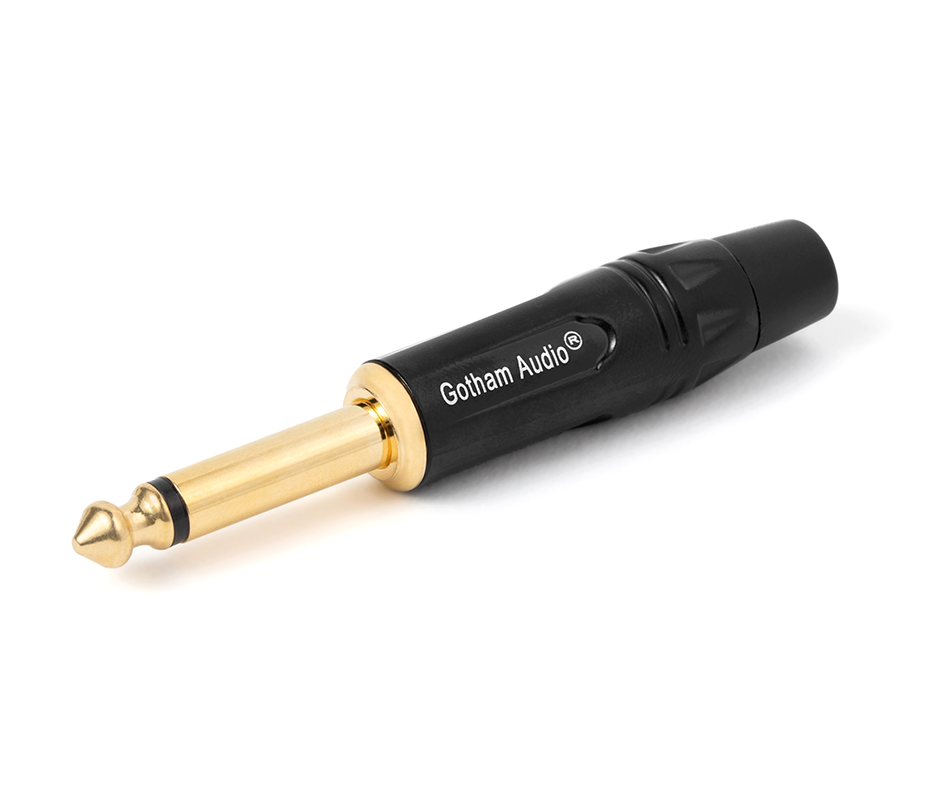 Gotham GA-GCTS2BG PREMIUM UNBALANCED MALE ¼” TS INSTRUMENT CONNECTOR