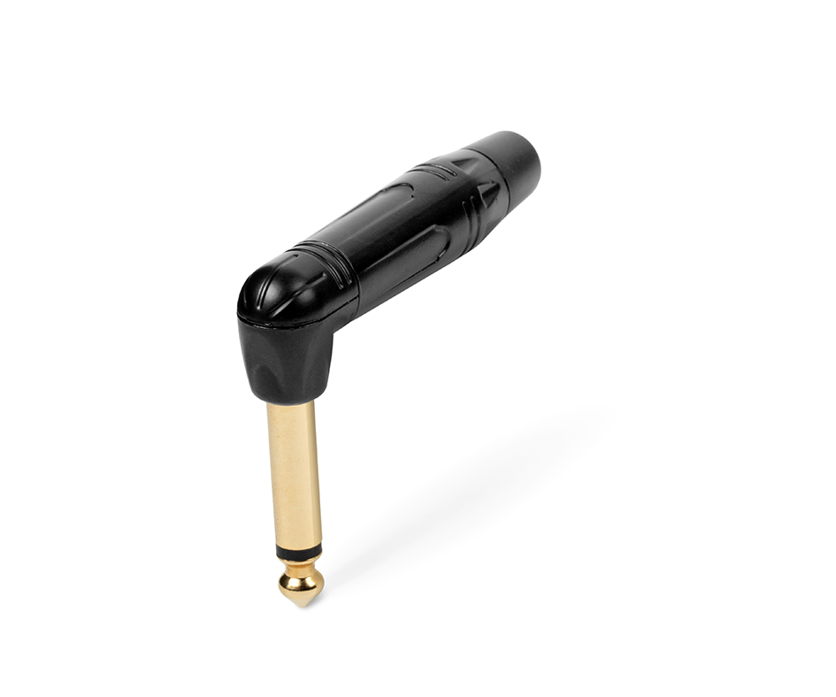 Gotham GA-GCTS2BGED PREMIUM RIGHT ANGLE UNBALANCED MALE ¼” TS INSTRUMENT CONNECTOR