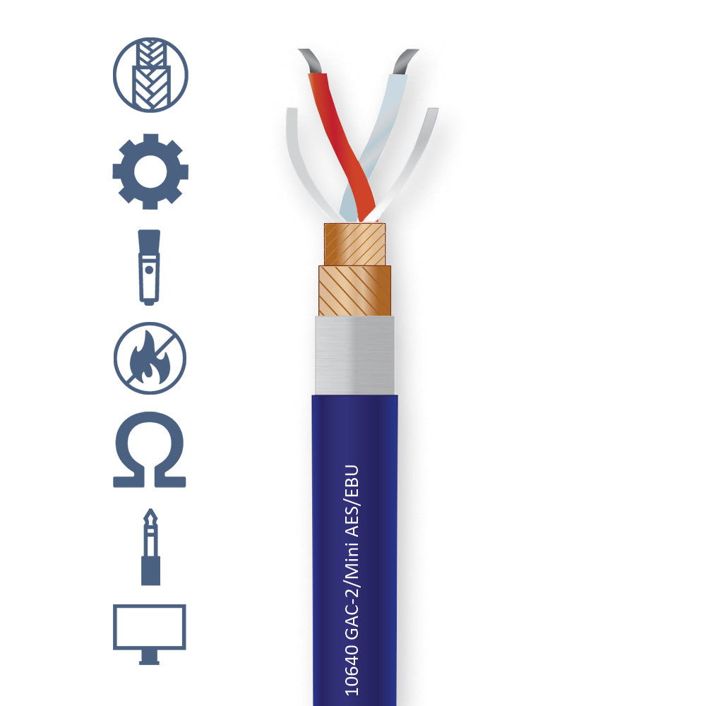 10640 GAC-2 BALANCED HYBRID DIGITAL/AUDIO CABLE