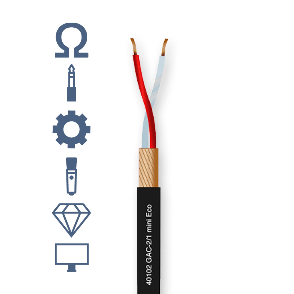40102 GAC-2 BALANCED MINI AUDIO CABLE