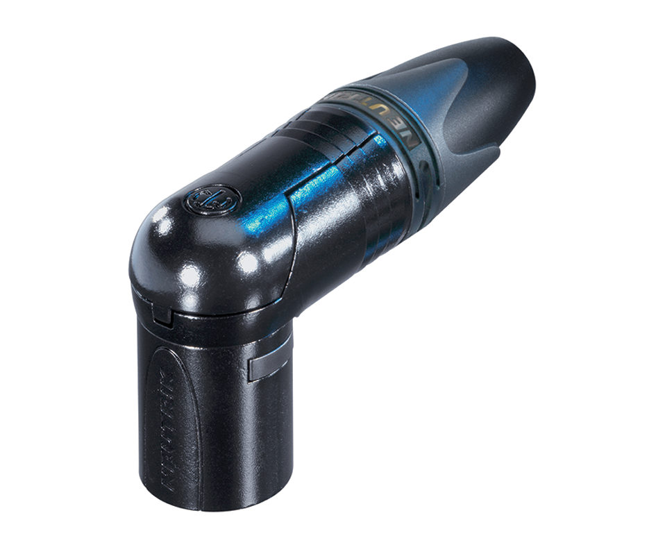 Neutrik NC3MRX-B PREMIUM RIGHT ANGLE FEMALE XLR CONNECTOR
