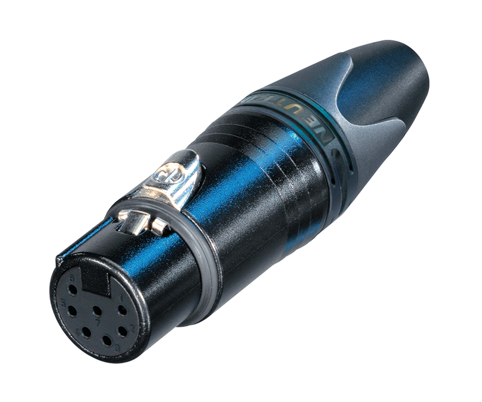 Neutrik NC7FXX-B PREMIUM 7-PIN FEMALE TUBE MIC CONNECTOR